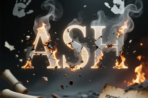 ash meaning in text