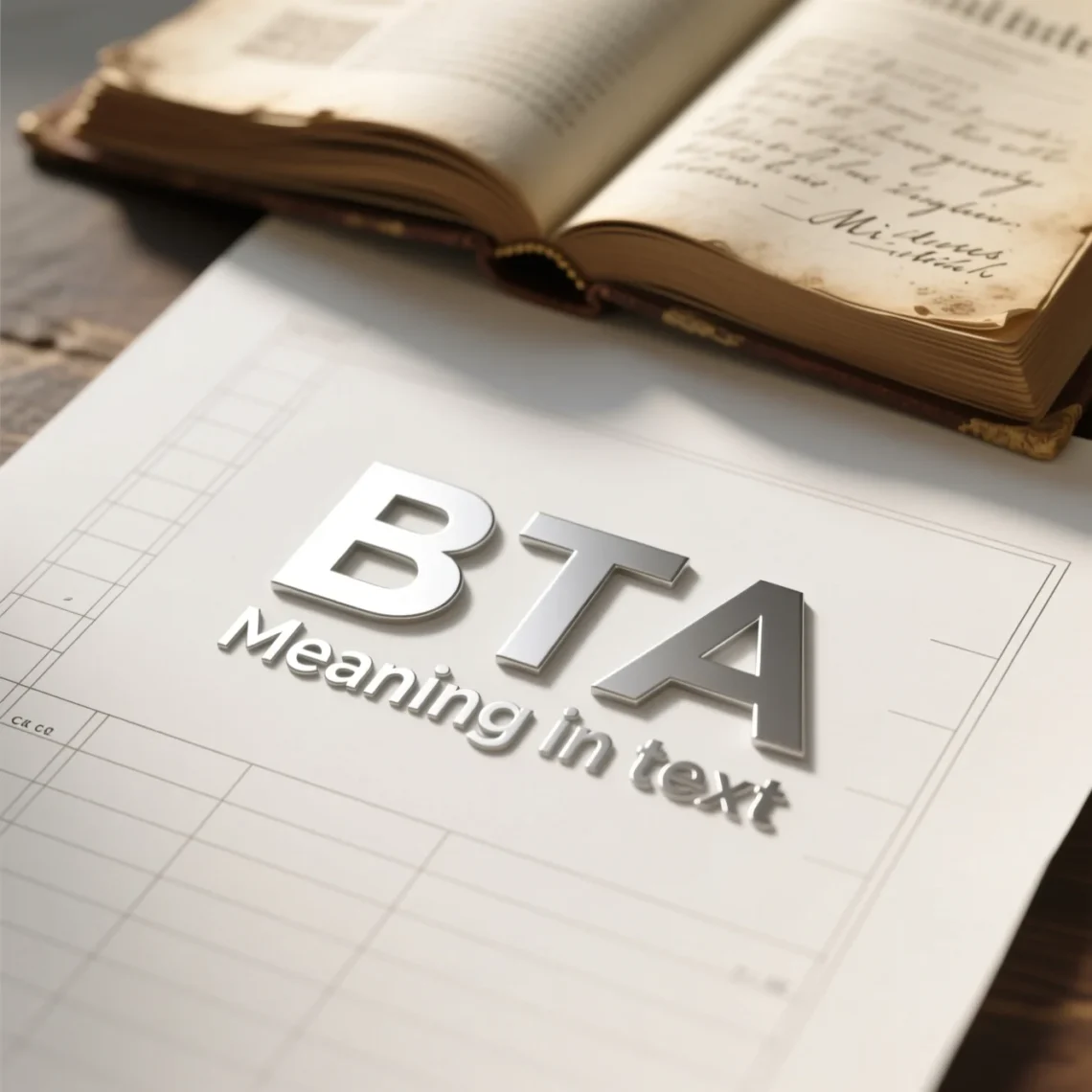 bta meaning in text