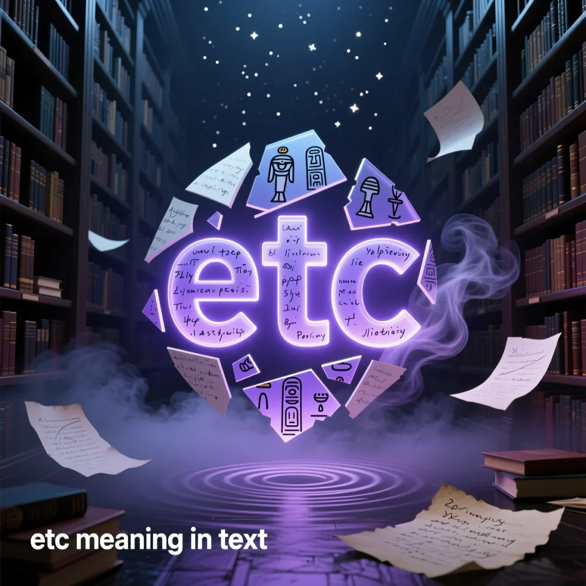 etc meaning in text