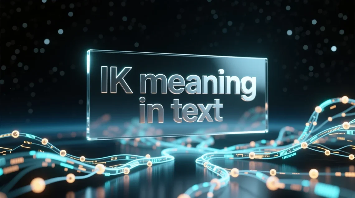 ik meaning in text