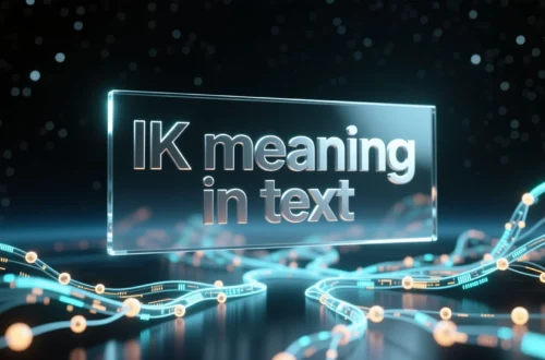 ik meaning in text