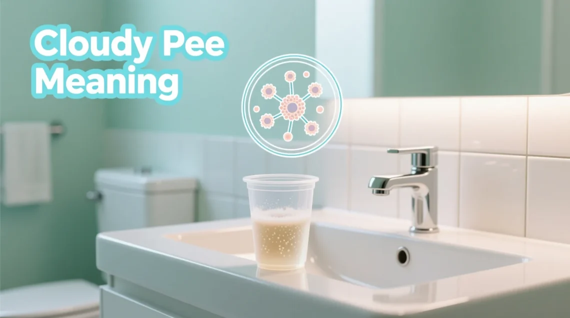 what does cloudy pee mean