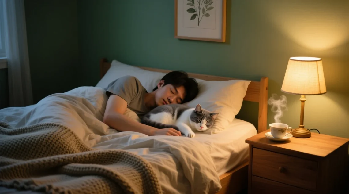 what does it mean when a cat sleeps by your head