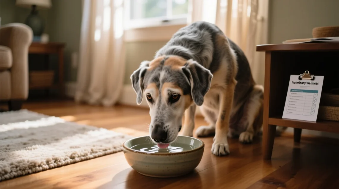 what does it mean when an older dog starts drinking a lot of water
